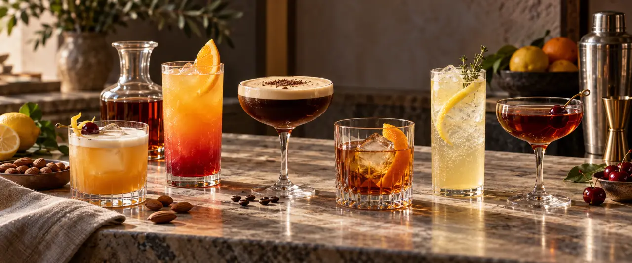 Cocktail amaretto : du Sour au Sunrise, 6 recettes aux dosages précis