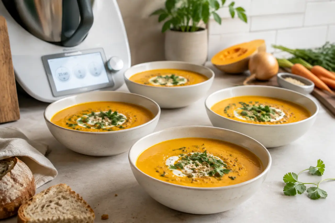 Une soupe Thermomix onctueuse en 25 minutes, pour 4 bols généreux